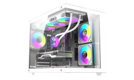DarkFlash B275 PRO számítógépház (fehér) + 6 ventilátor (B275 PRO WHT +6F)